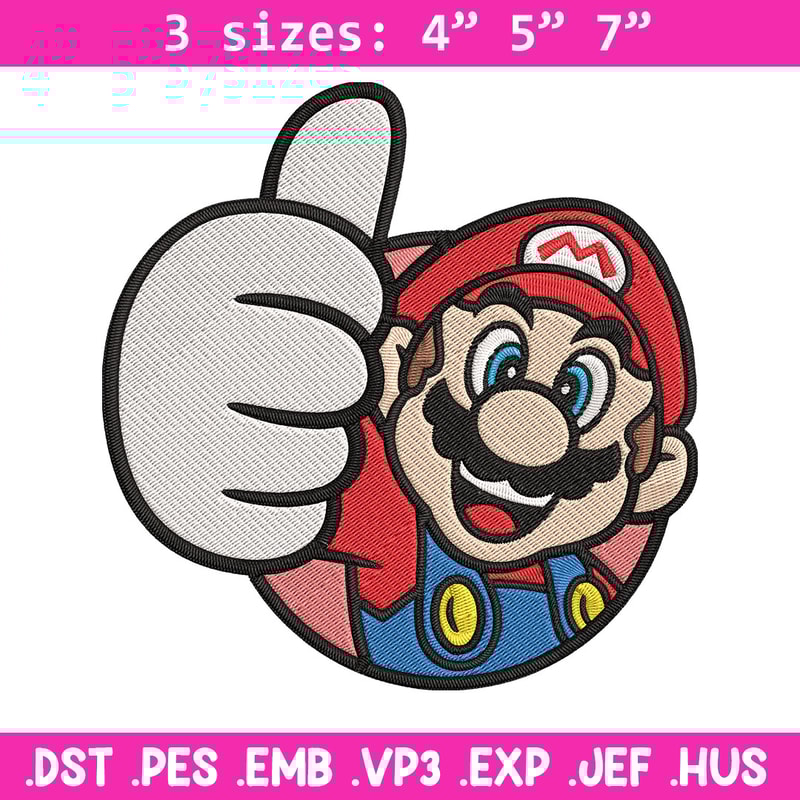 Super Mario Bros Embroidery Design, Mario Embroidery, Embroidery File, logo shirt, Embroidery design, Digital download..jpg