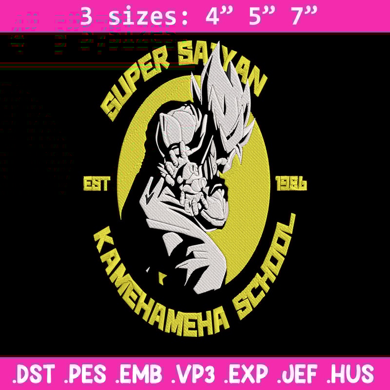 Super saiyan Embroidery Design, Dragonball Embroidery, Embroidery File, Anime Embroidery, Anime shirt, Digital download.jpg
