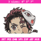 Tanjiro Peeker Embroidery Design, Demon slayer Embroidery, Embroidery File, Anime Embroidery, Digital download..jpg