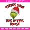 There's Some Grinch In This House Christmas Embroidery design, Grinch Embroidery, Grinch design, Instant download..jpg