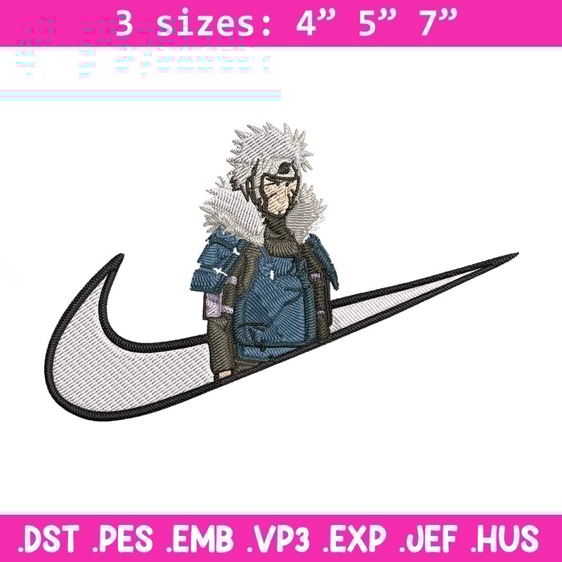 Tobirama x nike Embroidery Design, Naruto Embroidery, Embroidery File, Nike Embroidery, Anime shirt, Digital download.jpg