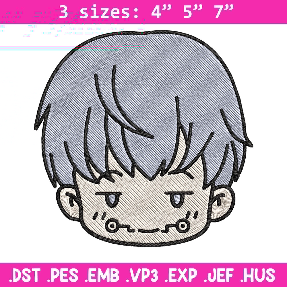 Toge chibi Embroidery Design, Jujutsu Embroidery, Embroidery File, Anime Embroidery, Anime shirt, Digital download.jpg