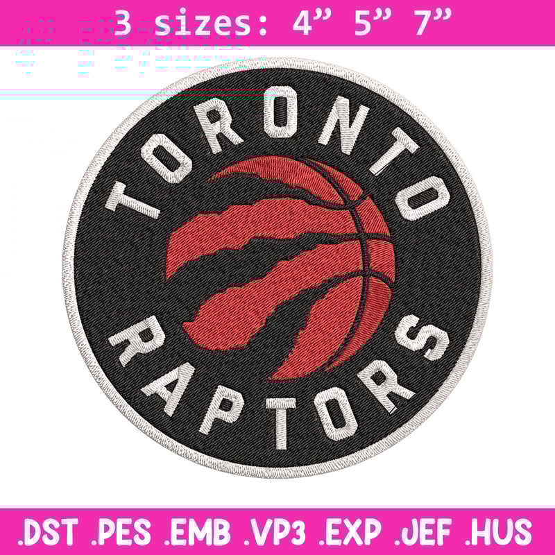 Toronto Raptors design embroidery design, NBA embroidery, Sport embroidery,Embroidery design, Logo sport embroidery..jpg
