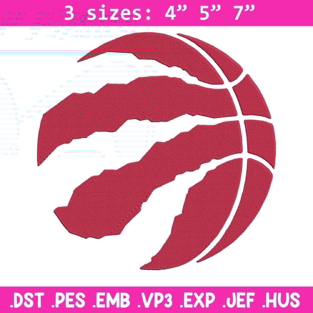 Toronto Raptors logo embroidery design, NBA embroidery, Sport embroidery, Embroidery design, Logo sport embroidery.jpg