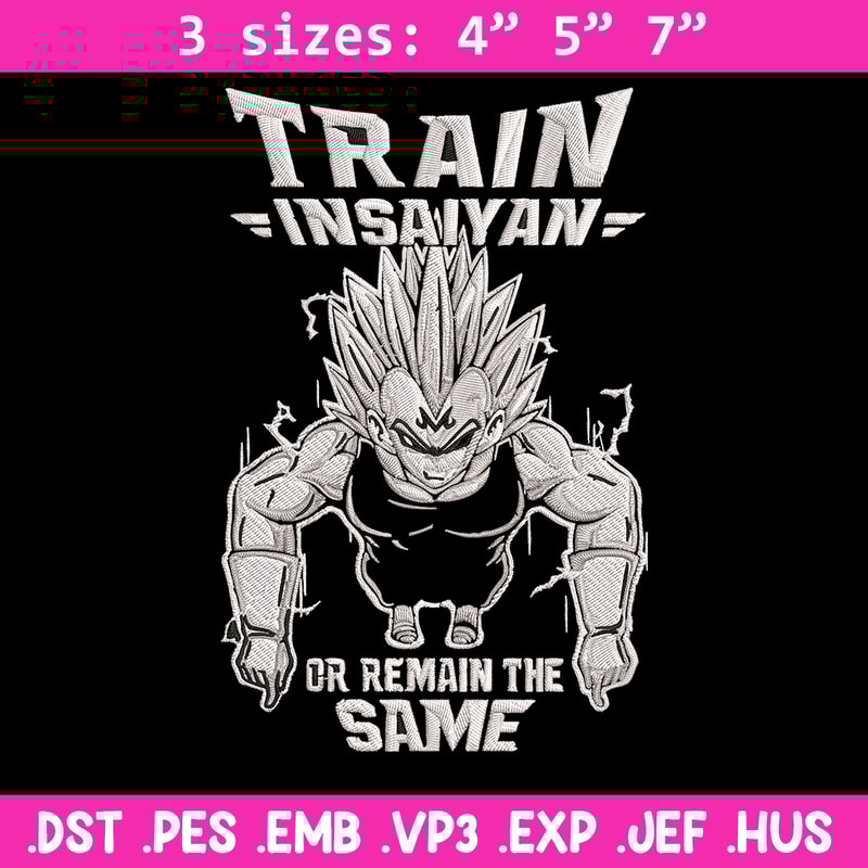 Train in saiyan Embroidery Design, Dragonball Embroidery,Embroidery File, Anime Embroidery, Anime shirt,Digital download.jpg