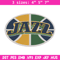 Utah Jazz basketball embroidery design, NBA embroidery, Sport embroidery, Embroidery design, Logo sport embroidery.jpg