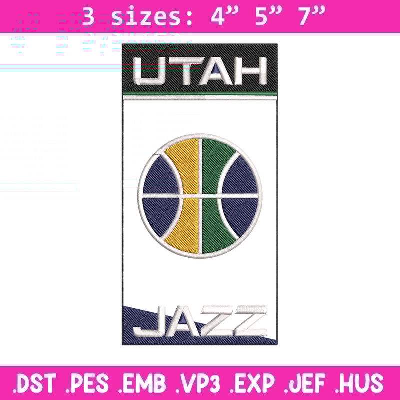 Utah Jazz logo embroidery design,NBA embroidery, Sport embroidery, Embroidery design, Logo sport embroidery.jpg