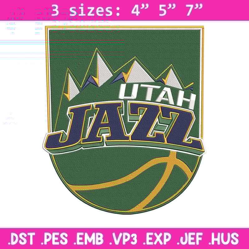 Utah Jazz logo embroidery design,NBA embroidery,Sport embroidery, Embroidery design, Logo sport embroidery.jpg