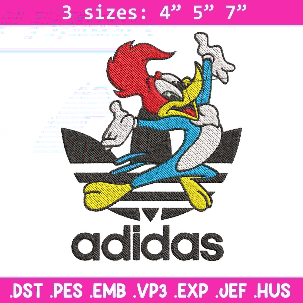 Woody cartoon Embroidery Design, Adidas Embroidery, Embroidery File, Brand Embroidery, Logo shirt, Digital download.jpg