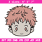 Yuji chibi Embroidery Design, Jujutsu Embroidery, Embroidery File, Anime Embroidery, Anime shirt, Digital download..jpg