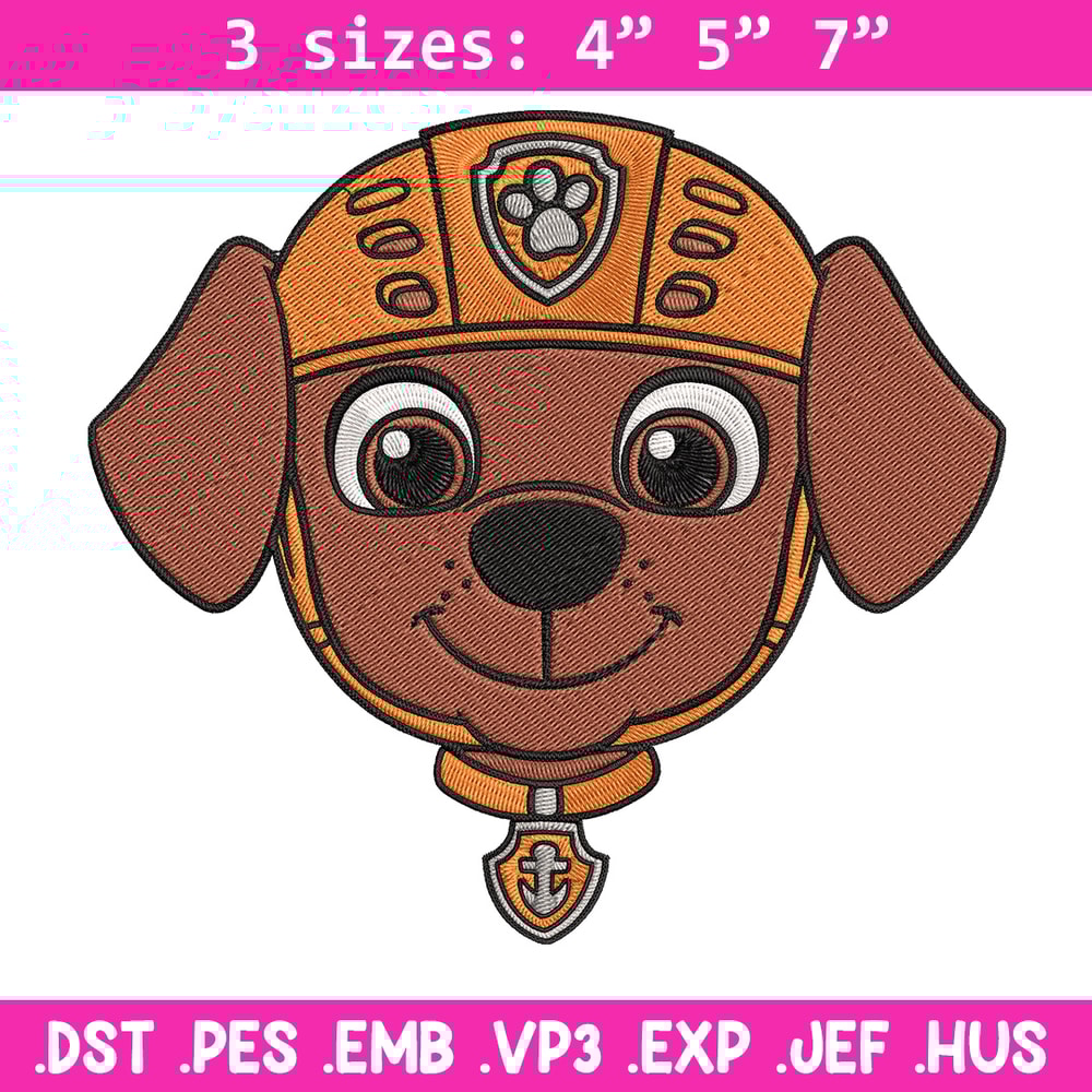 Zuma dog Embroidery Design, Paw Patrol Embroidery, Embroidery File, Anime Embroidery, Anime shirt, Digital download.jpg