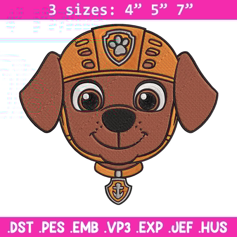 Zuma dog Embroidery Design, Paw Patrol Embroidery, Embroidery File, Anime Embroidery, Anime shirt, Digital download.jpg