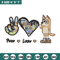 Bluey Peace Love bandit Embroidery design, Bluey cartoon Embroidery, cartoon design, Embroidery File, Instant download.jpg