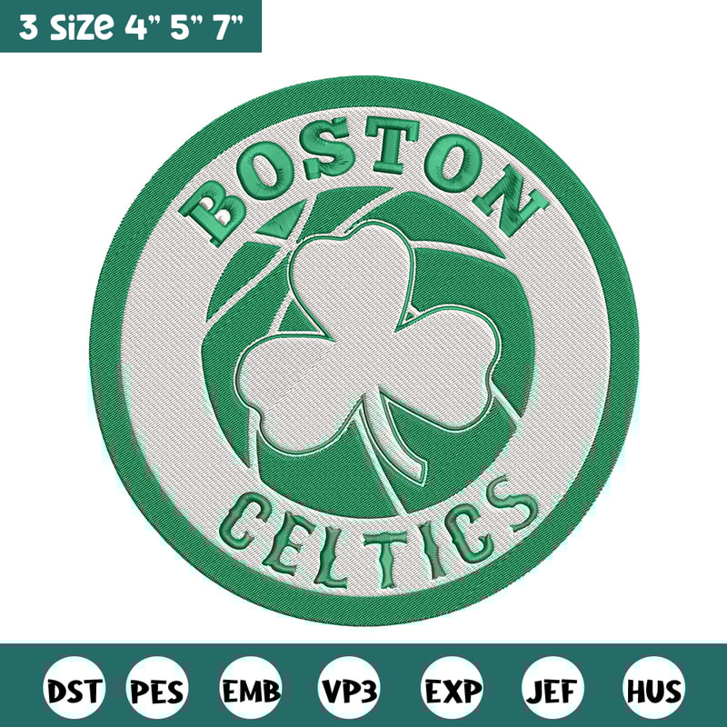 Boston Celtics logo embroidery design,NBA embroidery, Sport embroidery, Logo sport embroidery, Embroidery design.jpg