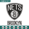 Brooklyn Nets logo embroidery design,NBA embroidery,Sport embroidery, Logo sport embroidery, Embroidery design..jpg