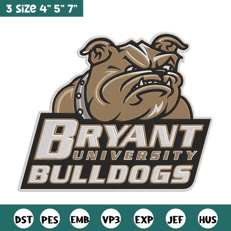 Bryant Bulldogs mascot embroidery design, NEC embroidery,Sport embroidery, logo sport embroidery, Embroidery design.jpg