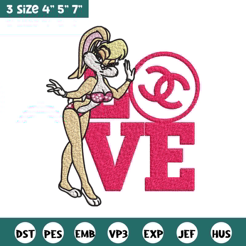 Bunny cartoon gucci Embroidery Design, Gucci Embroidery, Brand Embroidery, Embroidery File, Logo shirt, Digital download.jpg