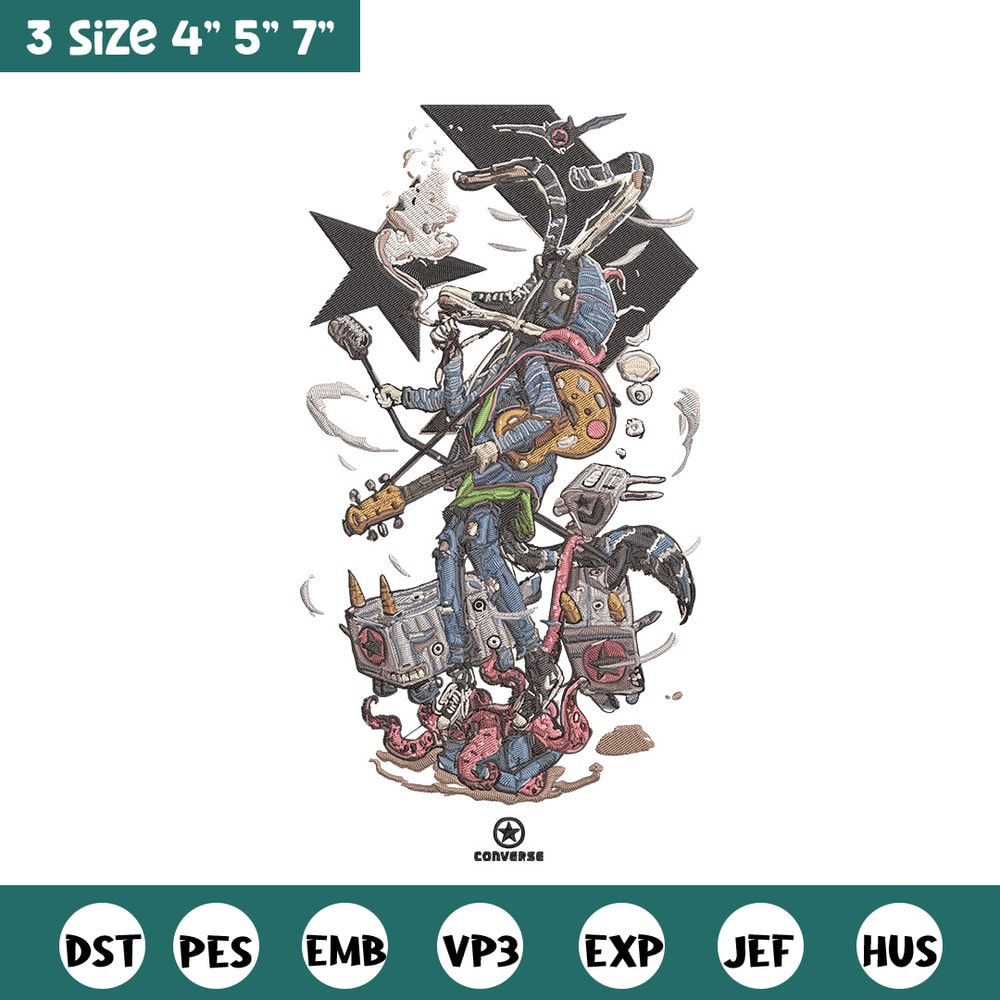 Converse logo Embroidery Design, Converse Embroidery, Embroidery File, Anime Embroidery, Anime shirt, Digital download.jpg