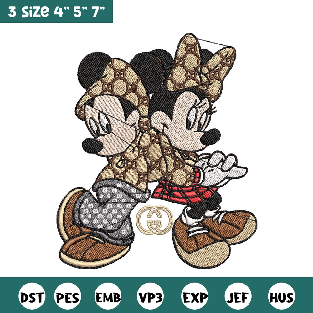 Couple gucci mouse Embroidery Design, Gucci Embroidery, Embroidery File, Logo shirt,Sport Embroidery, Digital download.jpg