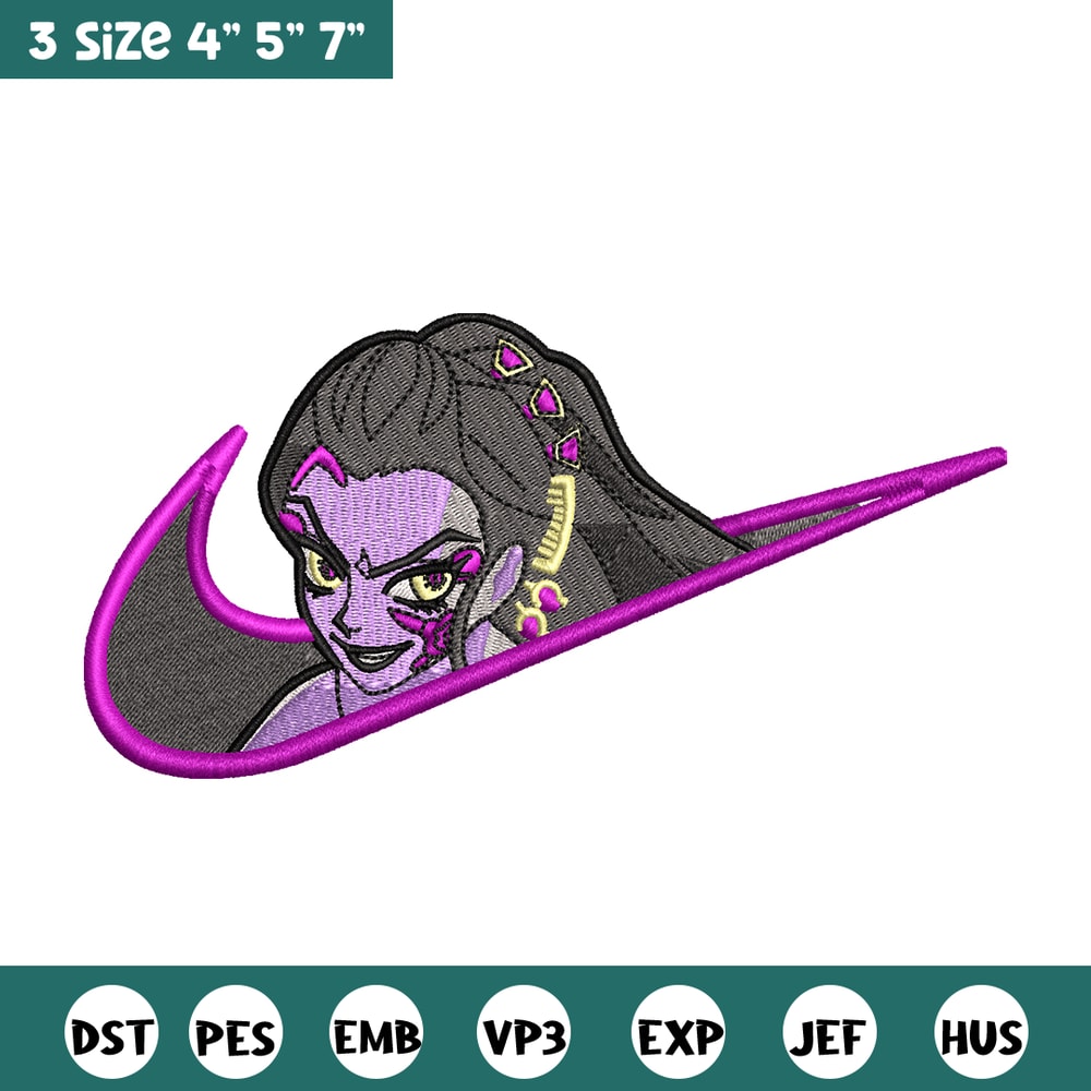 Daki nike embroidery design, Kimetsu no Yaiba embroidery, nike design, anime design, anime shirt, Digital download.jpg