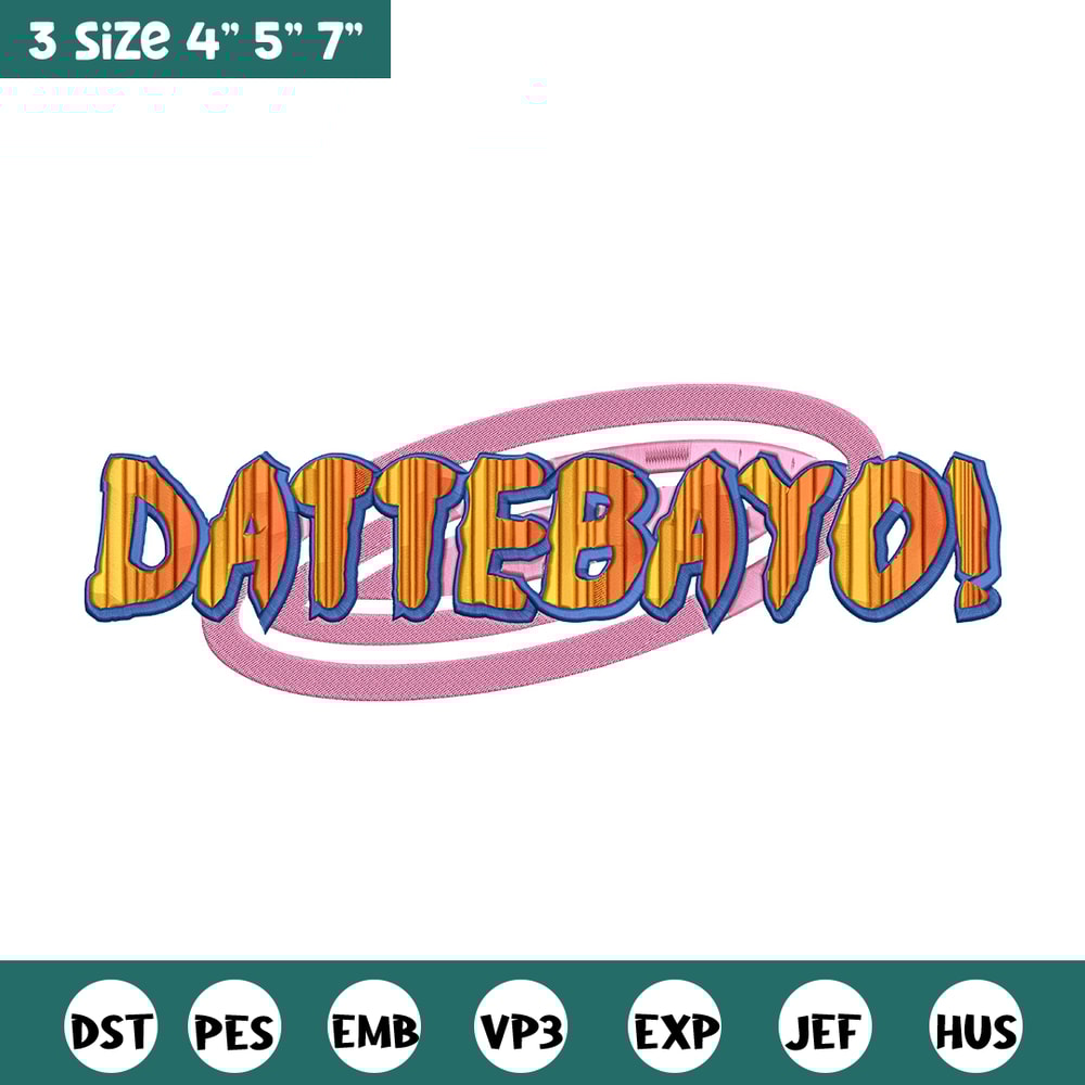 Dattebayo Embroidery Design, Naruto Embroidery, Embroidery File, Anime Embroidery, Anime shirt, Digital download.jpg