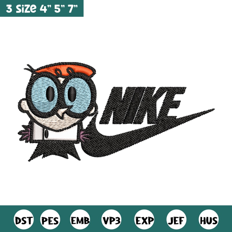 Dexter cartoon Nike Embroidery design, Dexter cartoon Embroidery, Nike design, Embroidery file, Instant download..jpg
