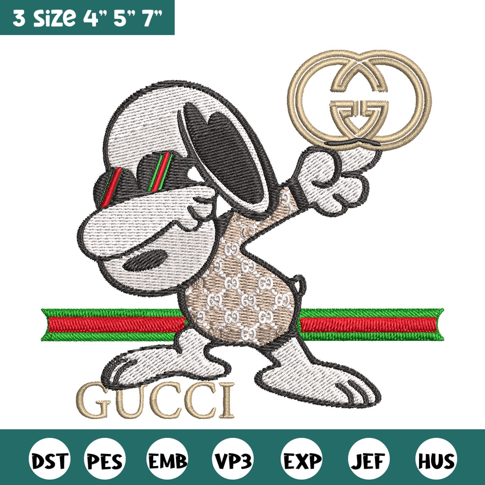 Dog cute gucci Embroidery Design, Gucci Embroidery, Embroidery File, Logo shirt, Sport Embroidery, Digital download..jpg