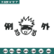 Gojo face chibi Embroidery Design, Jujutsu Embroidery, Embroidery File, Anime Embroidery, Anime shirt, Digital download.jpg