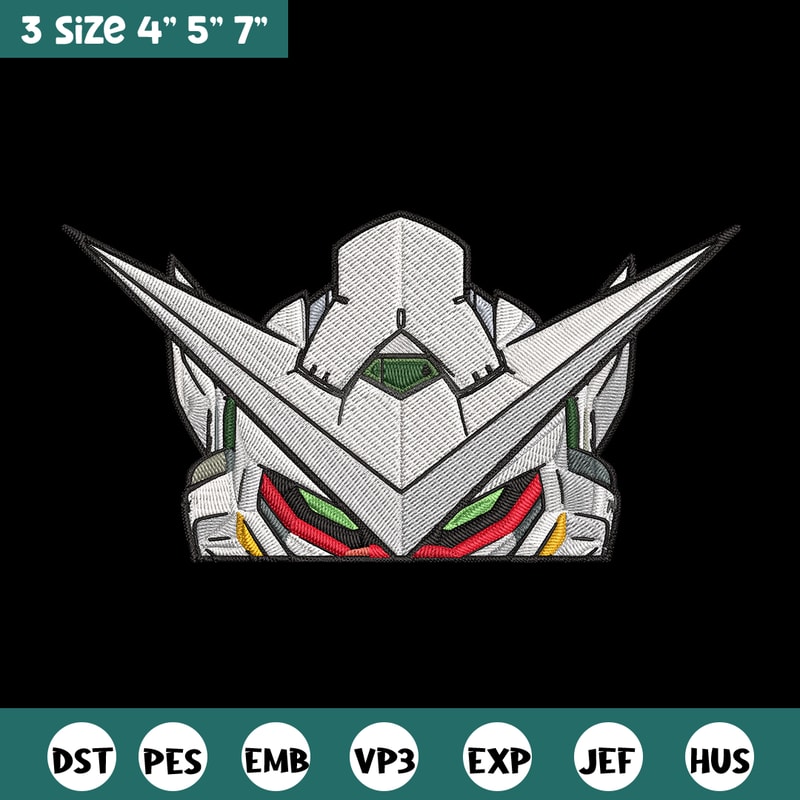 Gundam Peeker Embroidery Design, Gundam Embroidery, Embroidery File, Anime Embroidery, Anime shirt, Digital download.jpg