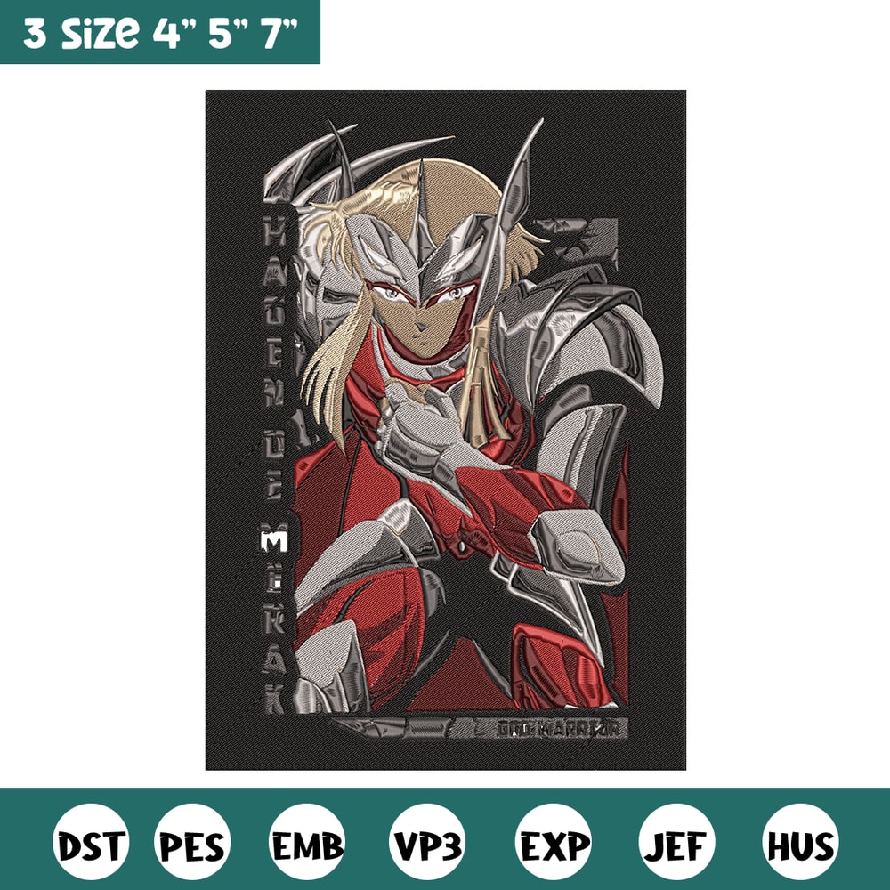 Hagen poster Embroidery Design, Saint Seiya Embroidery, Embroidery File, Anime Embroidery, Anime shirt, Digital download.jpg