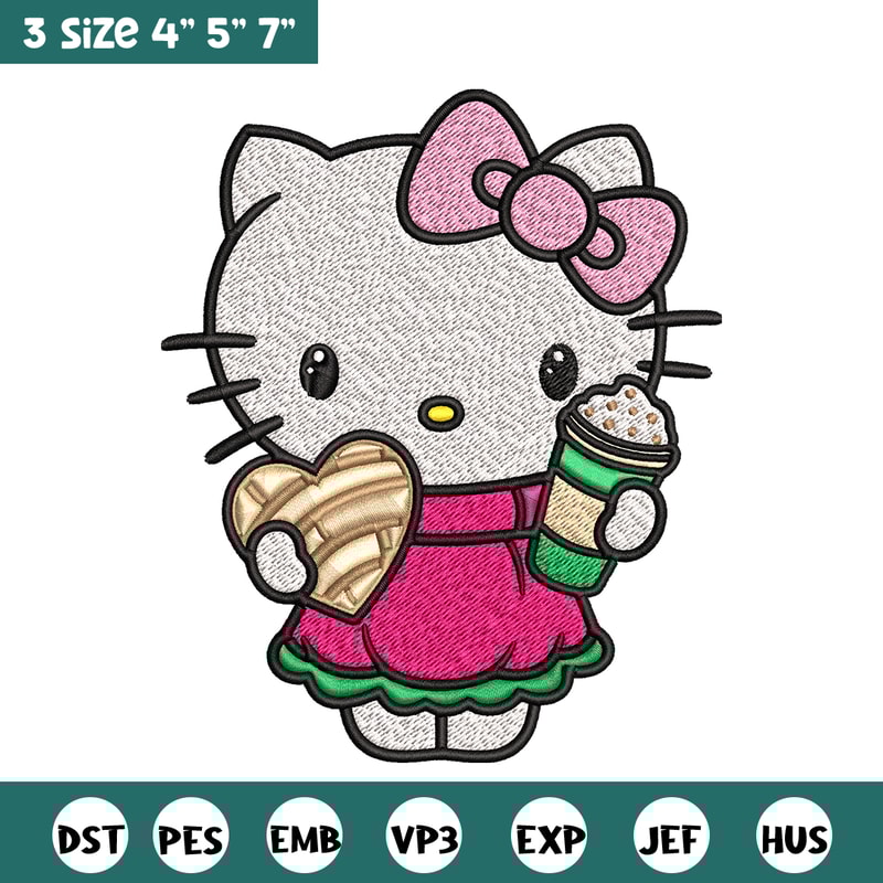 Hallokitty Embroidery design, Hallokitty Embroidery, cartoon design, Embroidery File, cartoon shirt, Digital download..jpg