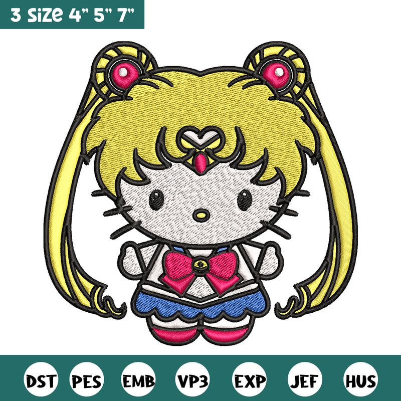 Hallokitty Sailor Moon Embroidery design, Hallokitty Embroidery, cartoon design, Embroidery File, Digital download..jpg