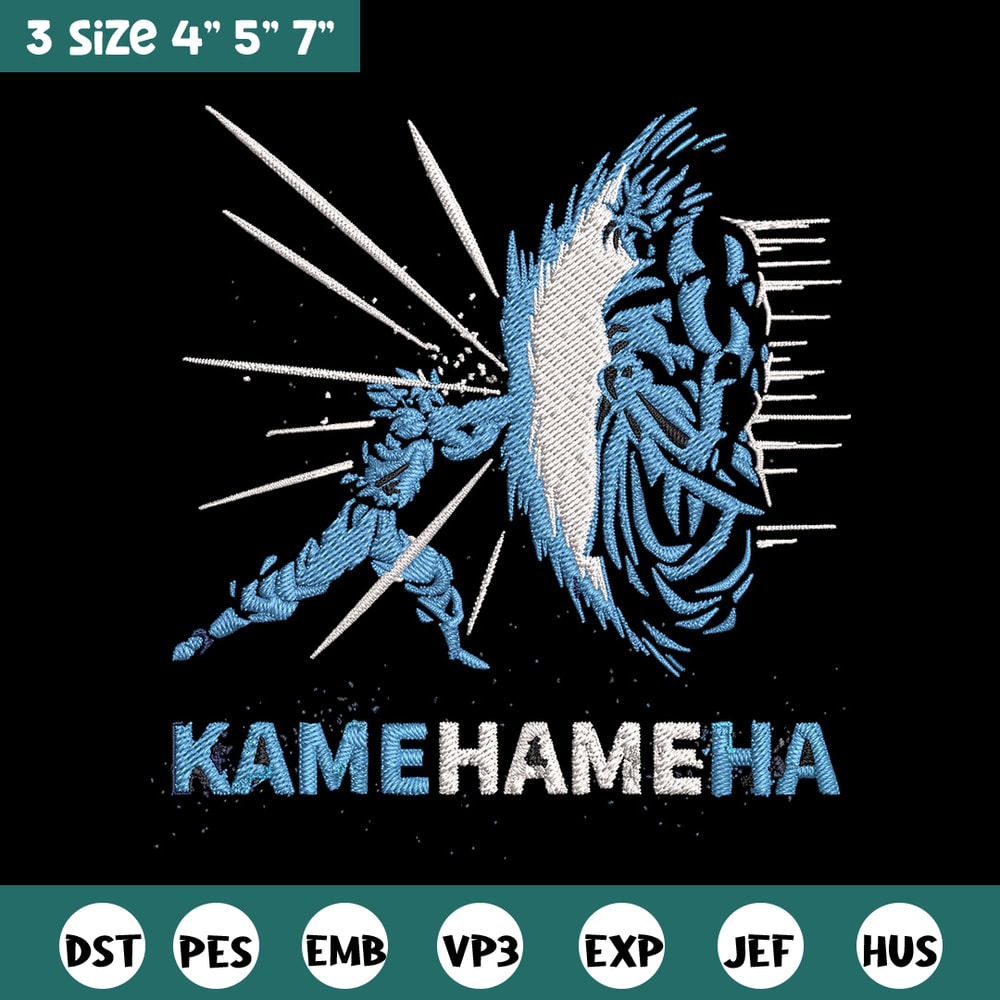 Kamehameha Embroidery Design, Dragonball Embroidery, Embroidery File, Anime Embroidery, Anime shirt, Digital download.jpg