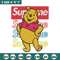 Supreme Winnie The Pooh Embroidery design, Winnie The Pooh Embroidery, cartoon design, Embroidery File, Instant download.jpg