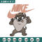 Tasmanian Devil Nike Embroidery design, cartoon Embroidery, Nike design, Embroidery file, Instant download..jpg