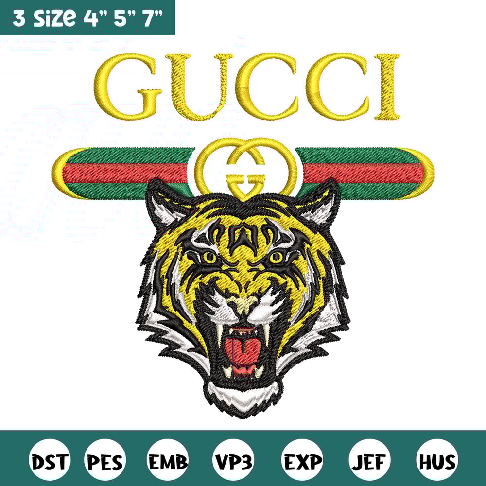 Tiger gucci Embroidery Design, Gucci Embroidery, Brand Embroidery, Logo shirt, Embroidery File, Digital download.jpg