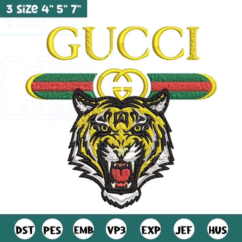 Tiger gucci Embroidery Design, Gucci Embroidery, Brand Embroidery, Logo shirt, Embroidery File, Digital download.jpg