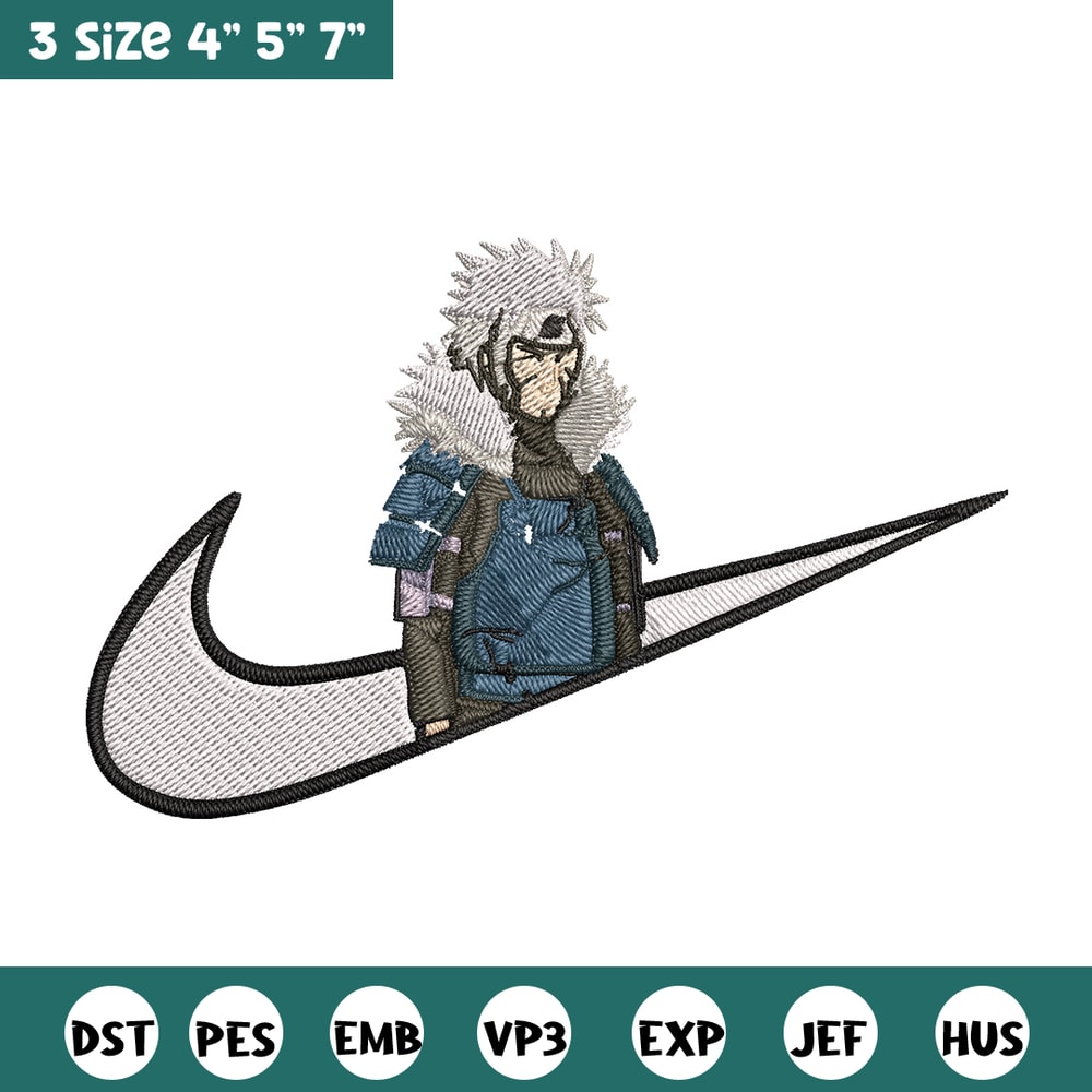 Tobirama x nike Embroidery Design, Naruto Embroidery, Embroidery File, Nike Embroidery, Anime shirt, Digital download.jpg