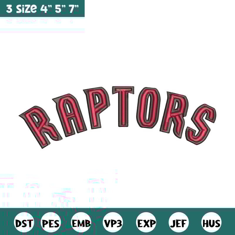 Toronto Raptors design embroidery design, NBA embroidery,Sport embroidery,Embroidery design, Logo sport embroidery..jpg