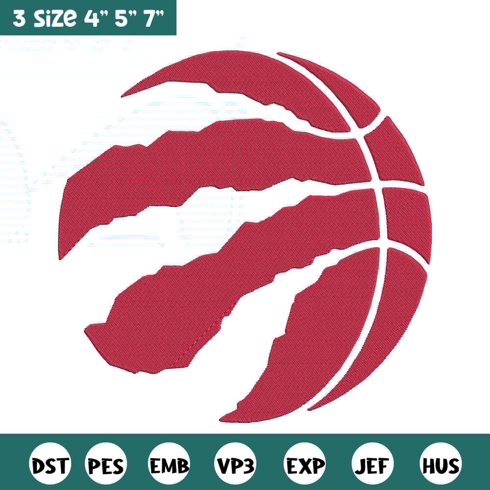 Toronto Raptors logo embroidery design, NBA embroidery, Sport embroidery, Embroidery design, Logo sport embroidery.jpg