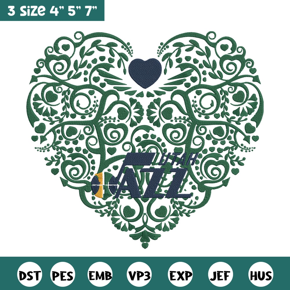 Utah Jazz heart embroidery design, NBA embroidery, Sport embroidery, Embroidery design, Logo sport embroidery.jpg