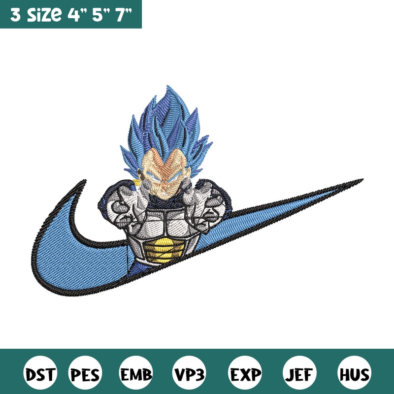 Vegeta Blue Embroidery Design, Dragonball Embroidery, Embroidery File, Nike Embroidery, Anime shirt, Digital download.jpg