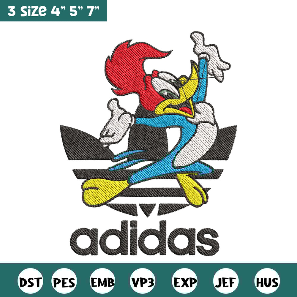 Woody cartoon Embroidery Design, Adidas Embroidery, Embroidery File, Brand Embroidery, Logo shirt, Digital download.jpg