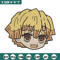 Zenitsu sticker Embroidery Design, Demon slayer Embroidery, Embroidery File, Anime Embroidery, Digital download.jpg