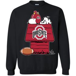 snoopy and woodstock waiting for football season long sleeve hoodies sweatshirts