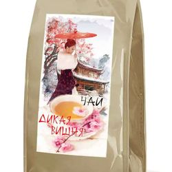 black rose tea, with cherry and peach "wild cherry" 100gr