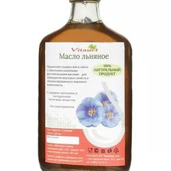 cold-pressed flaxseed oil (source of omega-3 acids for the treatment and prevention of chronic diseases)