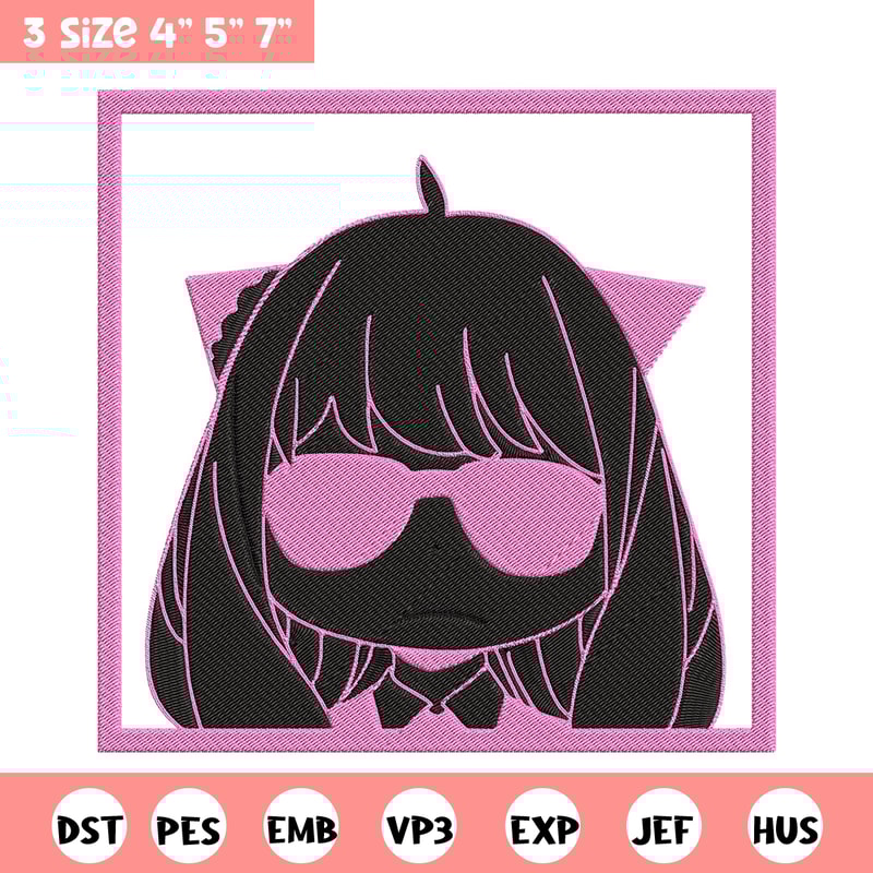 Anya box Embroidery Design, Spy x family Embroidery, Embroidery File, Anime Embroidery, Anime shirt, Digital download.jpg
