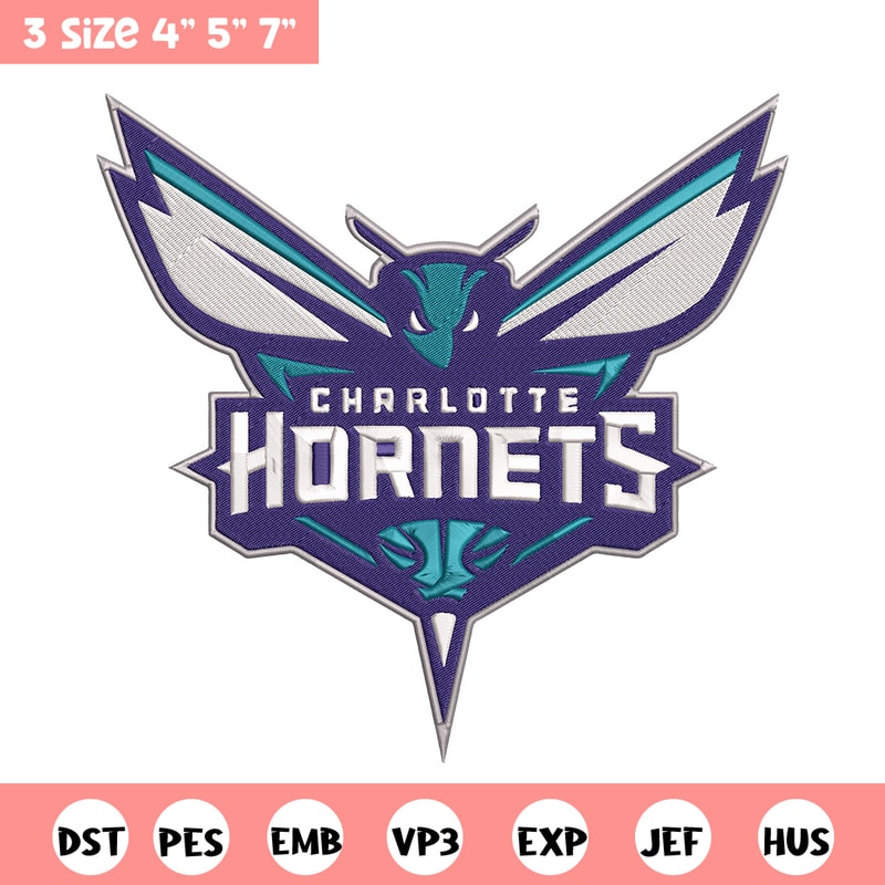 Charlotte Hornets logo embroidery design, NBA embroidery, Sport embroidery, Embroidery design,Logo sport embroidery.jpg