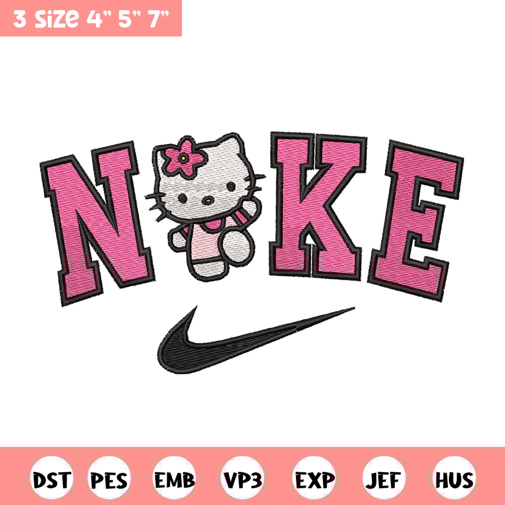 Hello Kitty Nike embroidery design, Hello Kitty embroidery, nike design, logo design, logo shirt, Digital download.jpg